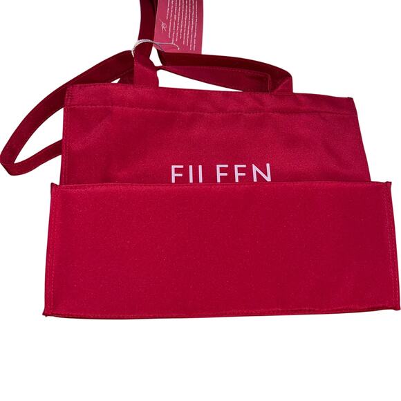 Eileen Fisher 20th Anniversary Tote Bag Red Nylon with inside pocket-Never Used - Picture 4 of 9